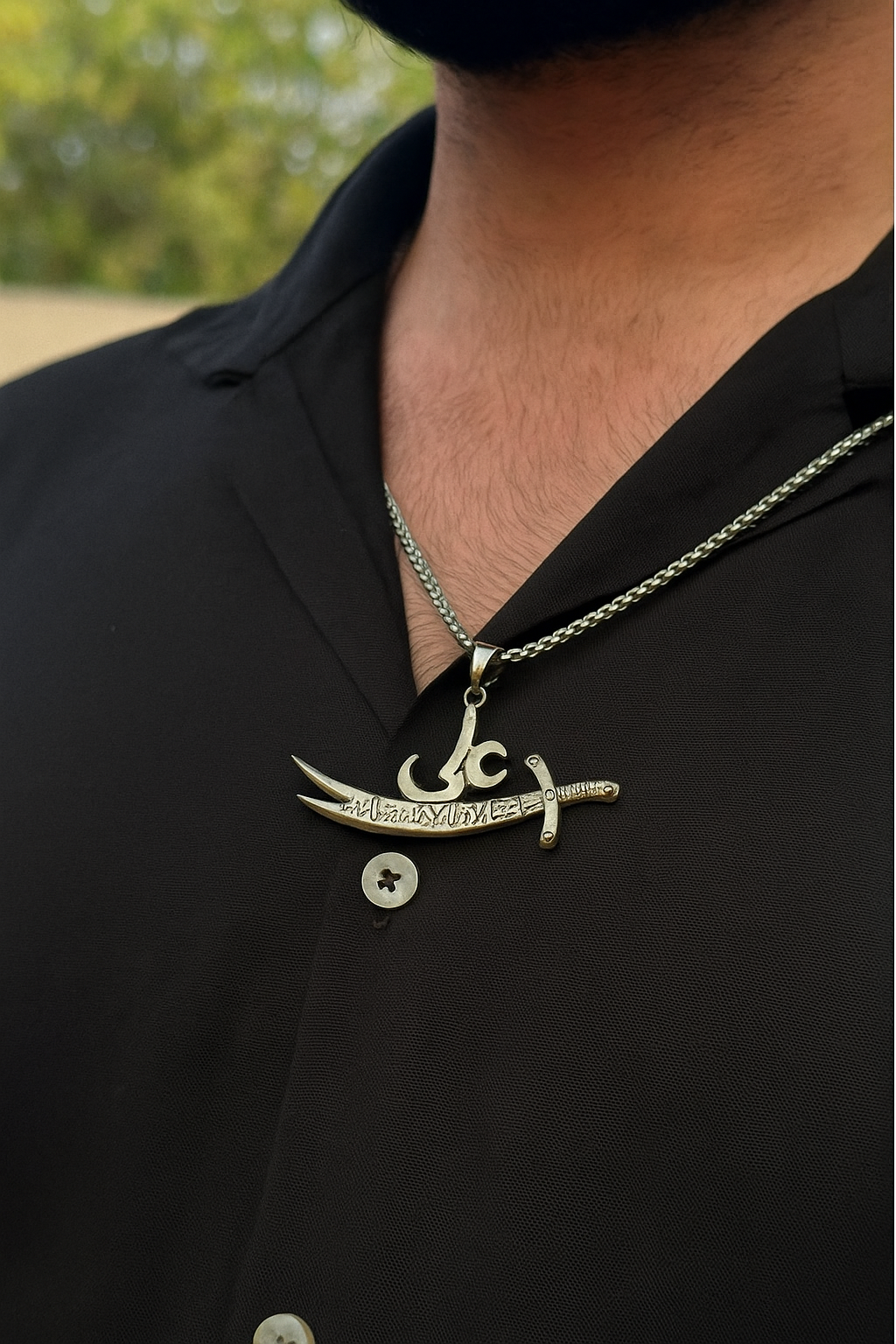 Zulfiqar Legacy Necklace I Stainless Steel Symbol of Strength